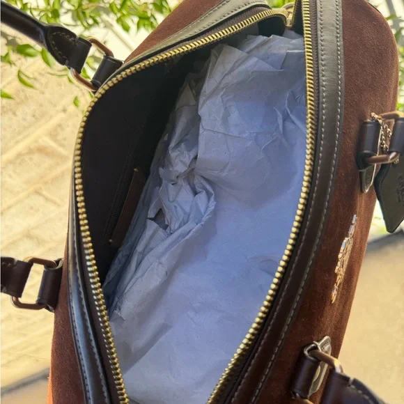 Coach Brown Suede Rowan Bag🐻🤎 - Picture 8 of 8